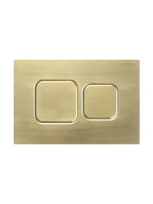 Кнопка смыва CEZARES PN2-BTN-BORO Брашированное золото/сталь фото в интернет-магазине Русалия