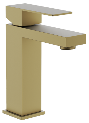 Смеситель для раковины BELZ цвет: брашированное золото (PVD-покрытие) (B10817-5) фото в интернет-магазине Русалия