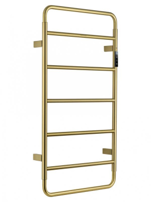 Полотенцесушитель электрический WONZON & WOGHAND WISMAR, Брашированное золото (WW-AL202-BG) фото в интернет-магазине Русалия