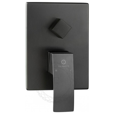 Душевая система встраиваемая FILARETE Waterfall FL1010BG, графит фото в интернет-магазине Русалия