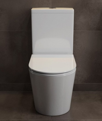 Унитаз-компакт безободковый с сиденьем микролифт Soldo SH0203 SHRUDERS фото в интернет-магазине Русалия