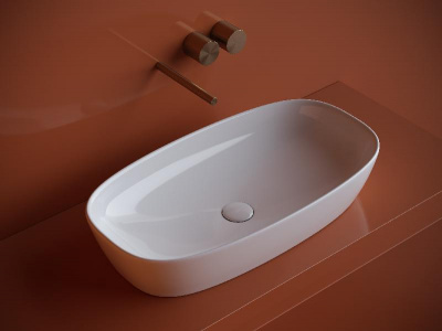 Умывальник чаша накладная овальная Element 700*375*140мм CN5040 Ceramica Nova фото в интернет-магазине Русалия