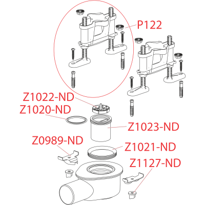 Водоотводящий желоб с двойной решеткой APZ13-DOUBLE9-550 (AG071401550) Alcaplast фото в интернет-магазине Русалия