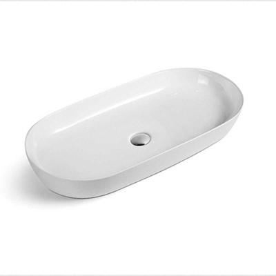 Раковина керамическая Vincea VBS-114, 800*400*135, накладная, цвет белый фото в интернет-магазине Русалия