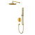 Термостатическая душевая система скрытого монтажа WHITECROSS Y YSET09GL (золото) фото в интернет-магазине Русалия