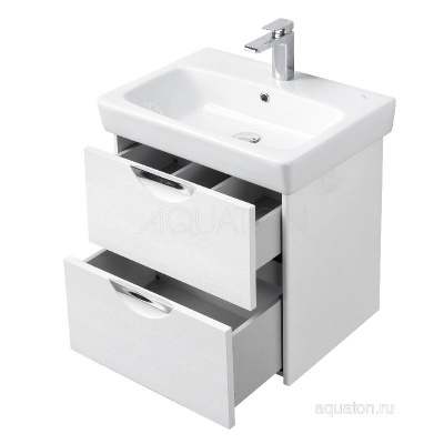 Тумба под раковину AQUATON Сильва 60 дуб полярный 1A211801SIW70 фото в интернет-магазине Русалия