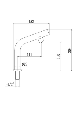 Смеситель "моно" Fmark (FS12212) фото в интернет-магазине Русалия