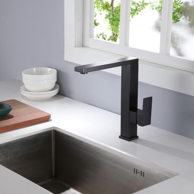 Смеситель ABBER Daheim AF8214B для кухни, черный матовый фото в интернет-магазине Русалия