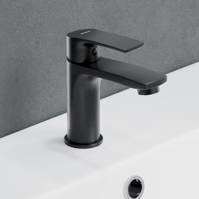 480210300 Eclipse 2.0, смеситель для умывальника, черный Damixa фото в интернет-магазине Русалия