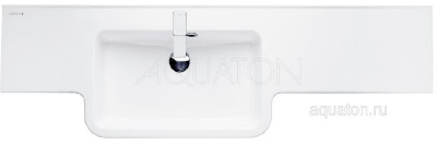 Раковина AQUATON Hotel B 151 левая белая 1A709431PI01L фото в интернет-магазине Русалия