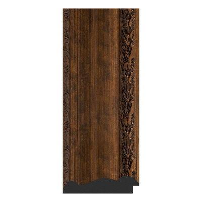 Зеркало настенное с фацетом EVOFORM в багетной раме состаренная бронза с орнаментом, 62х82 см, BY 3403 фото в интернет-магазине Русалия