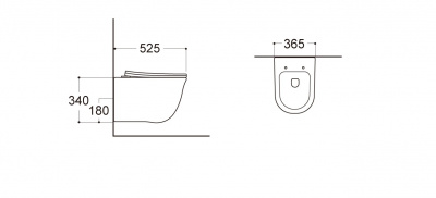 Set AQUATEK КЛАССИК (рама AQUATEK Standard INS-0000012 с звукоиз.прокладкой+крепеж KKI-0000002+кнопкаKDI-0000009+унитаз КЛАССИК AQ1111-00 с крышкой-сиденьем soft-close) фото в интернет-магазине Русалия