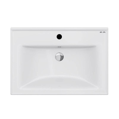 M85AWCC0652WG64 X-Joy, Раковина мебельная, керамическая, 65 см, встроенная, цвет: белый, глянец Am.Pm фото в интернет-магазине Русалия