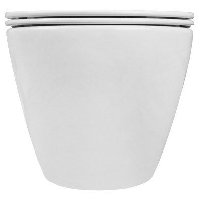 Унитаз подвесной безободковый Fatto AZ-1049WS с сиденьем микролифт Azario фото в интернет-магазине Русалия