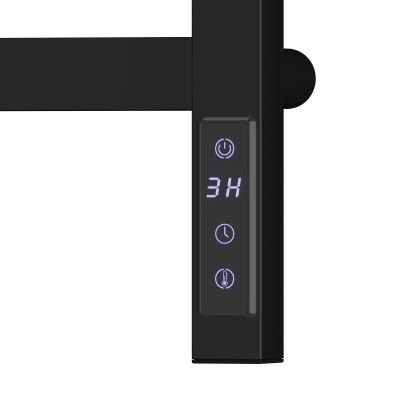 Полотенцесушитель электрический REFLEXION Ордос RXT106050BL 600x500 черный матовый, 5 крючков фото в интернет-магазине Русалия