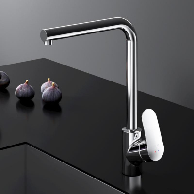 F8005000 Like, смеситель для кухни L-образный излив, хром, шт. фото в интернет-магазине Русалия