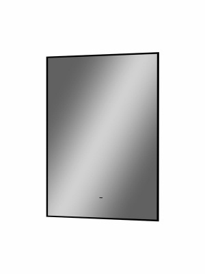 Зеркало с подсветкой Amer 500х700 черная краска, бесконтактный овальный сенсор, открытая подсветка ЗЛП1525 Continent фото в интернет-магазине Русалия