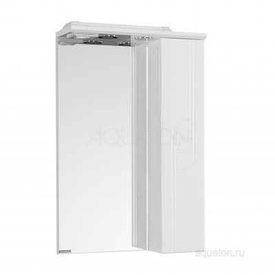 Зеркальный шкаф AQUATON Панда 50 правый белый 1A007402PD01R фото в интернет-магазине Русалия