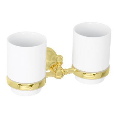 Стакан двойной настенный VR.GIL-6442.DO Gialetta Dorato Veragio фото в интернет-магазине Русалия