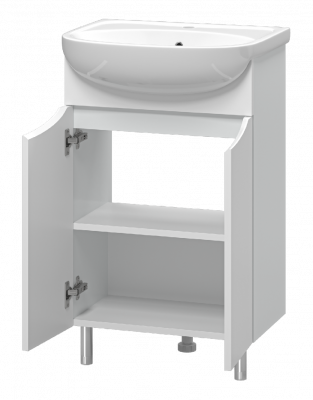 Тумба Смайл 50 с раковиной Керамин Рива 50 Misty фото в интернет-магазине Русалия