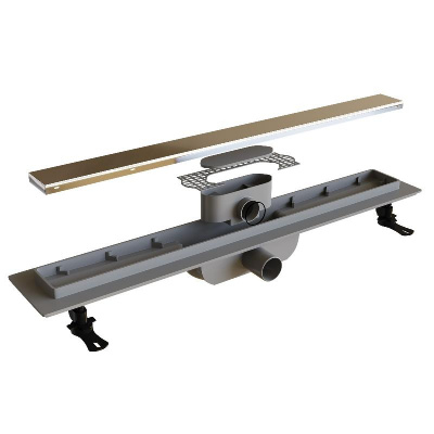 Душевой лоток Drain Leo-11 с универсальной решеткой, 80 см RGW фото в интернет-магазине Русалия