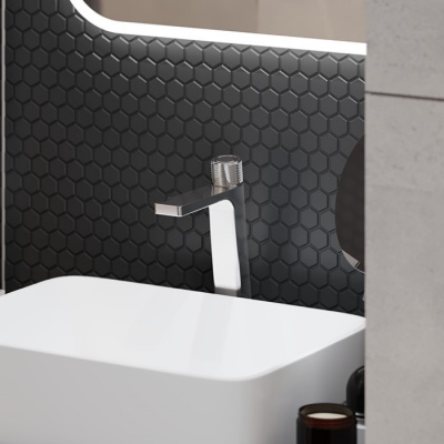 Смеситель для умывальника EXCELLENT Krotos AREX.8002CR (хром) фото в интернет-магазине Русалия