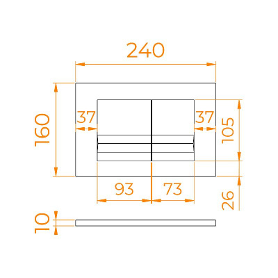 Кнопка слива RGW SWH-05B фото в интернет-магазине Русалия