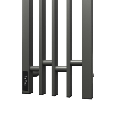 Полотенцесушитель электрический Point Фрея PN20738GB П2 180x800 диммер слева, графит блеск фото в интернет-магазине Русалия