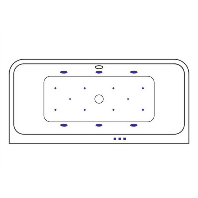 Гидромассажная ванна EXCELLENT Arana 180x85 "RELAX" (хром) WAEX.ARA18.RELAX.CR фото в интернет-магазине Русалия
