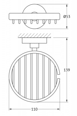 Мыльница-решетка HAR 017 Harmonie Artwelle фото в интернет-магазине Русалия