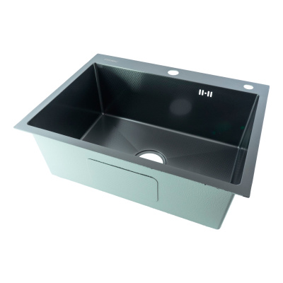 Мойка для кухни Fmark FSC6045Q, графит фото в интернет-магазине Русалия