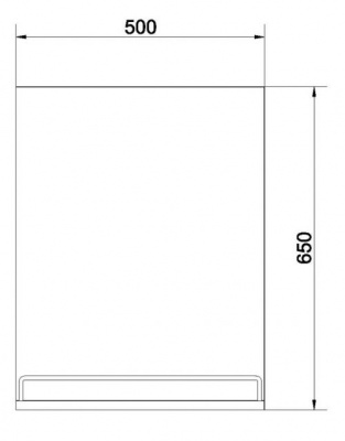 Зеркало Smart 50 с системой выдвижения P-LS-SMA-sm Cersanit фото в интернет-магазине Русалия
