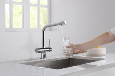 Смеситель для кухни с подключением фильтра Timo Saona хром (2396/00F) фото в интернет-магазине Русалия