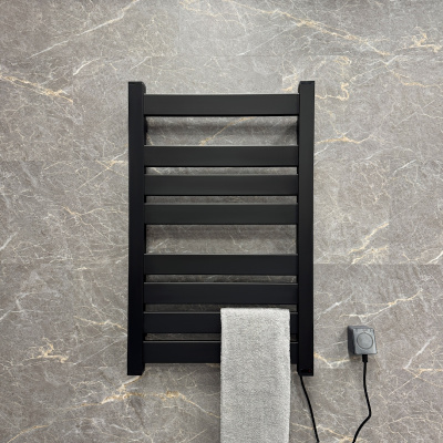 Полотенцесушитель электрический Fixsen HI-TECH 800х500 FX-7500B, черный FX-7500B фото в интернет-магазине Русалия