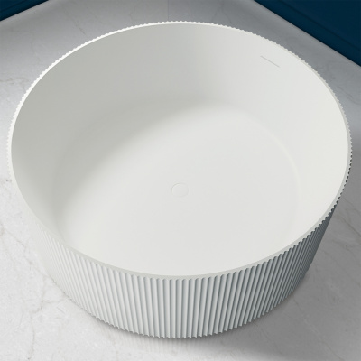 Ванна из искусственного камня ABBER Stein AS9679 белая матовая 150х150х55 см фото в интернет-магазине Русалия