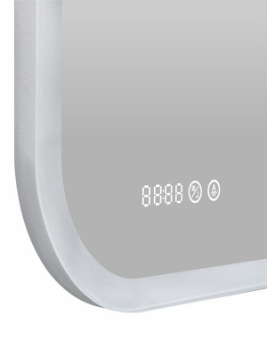 Зеркало с подсветкой Bliss 900х700 линза, часы, антизапотевание ЗЛП86 Continent фото в интернет-магазине Русалия