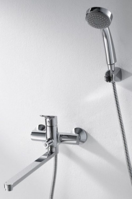 Смеситель для ванны универсальный с гарнитуром Drop F64898C-LB Bravat фото в интернет-магазине Русалия