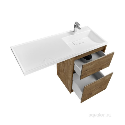 Тумба под раковину AQUATON Лондри 60 Дуб Рустикальный без фасада 1A266901LHDR0 фото в интернет-магазине Русалия