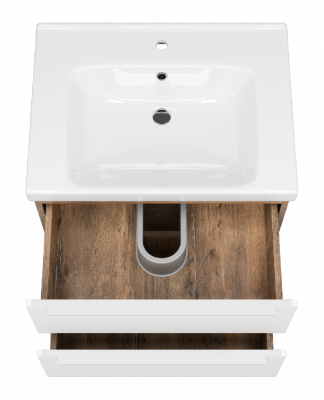 Тумба Карат 65 подвесная с раковиной Dreja Harmonia 65 Misty фото в интернет-магазине Русалия