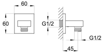 Штуцер  ARLIE ARL-PG-CRM  Belbagno фото в интернет-магазине Русалия