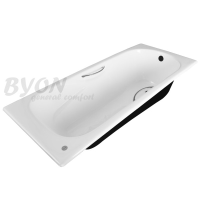 Чугунная ванна B15 160х75 с ручками Byon фото в интернет-магазине Русалия