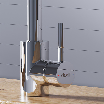 D3007500 Logic кухонный смеситель вытягивающимся изливом Logic, хром фото в интернет-магазине Русалия