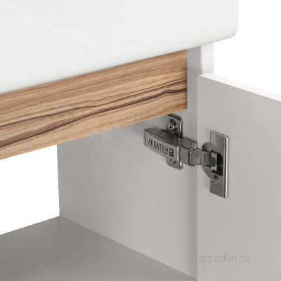 Тумба под раковину AQUATON Эклипс М подвесная эбони светлый правая 1A172801EK49R фото в интернет-магазине Русалия