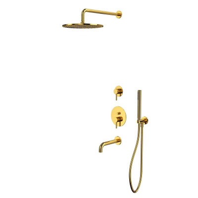 Система для ванны скрытого монтажа WHITECROSS Y YSET07GL (золото) фото в интернет-магазине Русалия