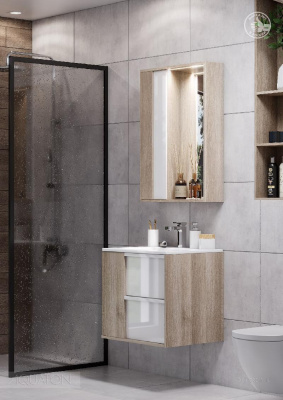 Тумба под раковину AQUATON Бостон 75 дуб эврика 1A252601BN010 фото в интернет-магазине Русалия