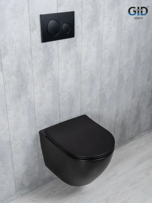 Унитаз подвесной Tornado Gid Tr2122TF-Bm 62261Y черный матовый 49x36x36 фото в интернет-магазине Русалия