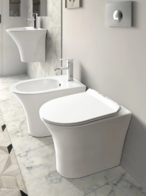 Унитаз BERNINA F приставной безободковый Ceruttispa CT7842 (520х340х400) фото в интернет-магазине Русалия