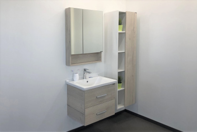 COMFORTY. Зеркало-шкаф "Парма-60" дуб дымчатый фото в интернет-магазине Русалия