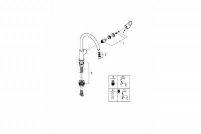 Смеситель для кухни BauFlow 31230001 Grohe фото в интернет-магазине Русалия