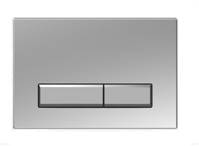 Клавиша смыва Slim KDI-0000024 хром матовый Aquatek фото в интернет-магазине Русалия